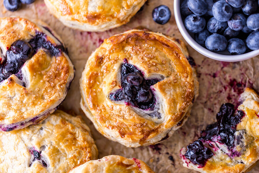 Hand Pies with Blueberry Filling
