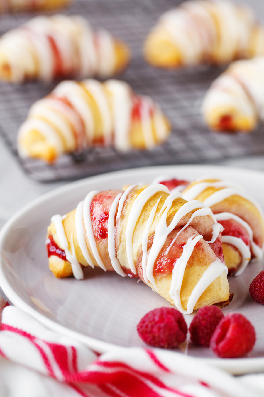 Raspberry Crescent Rolls