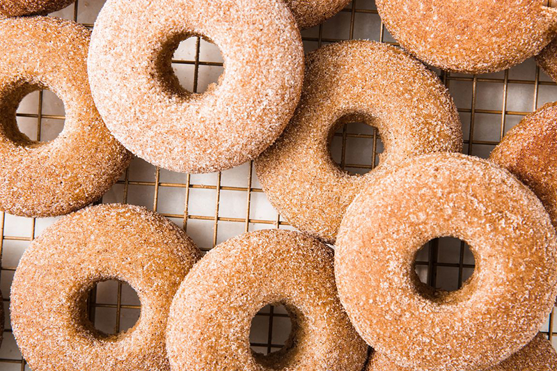 Cinnamon Sugar Vegan Donuts