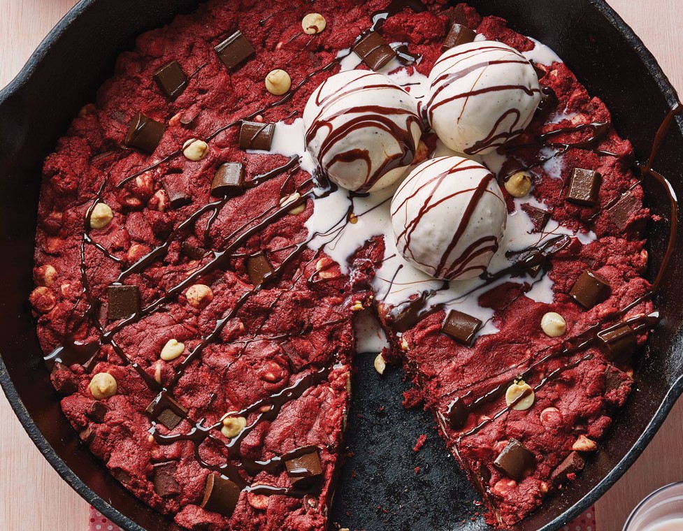 Red Velvet Skillet Cookie